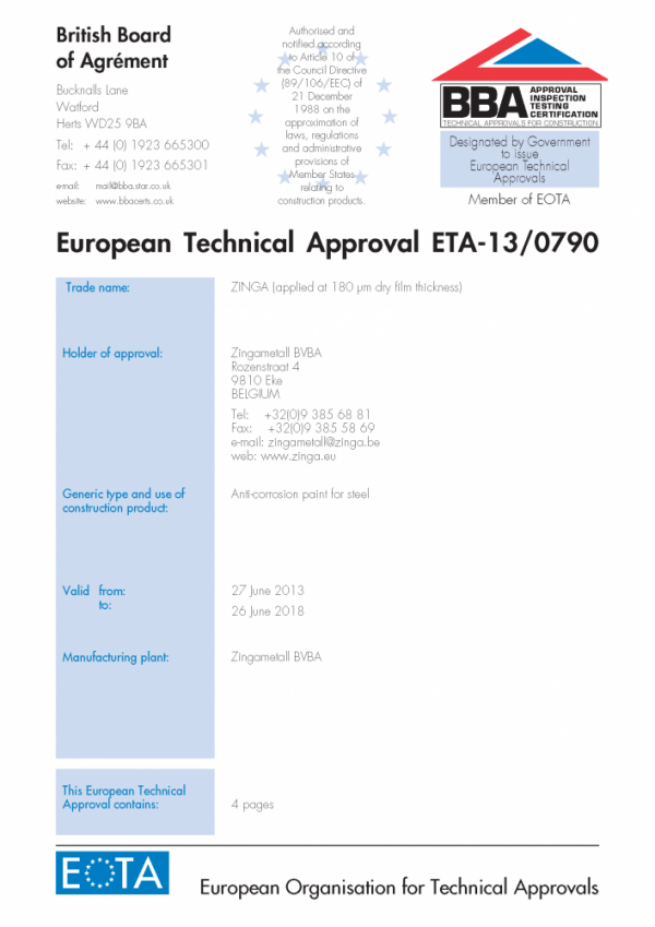 European Technical Approval